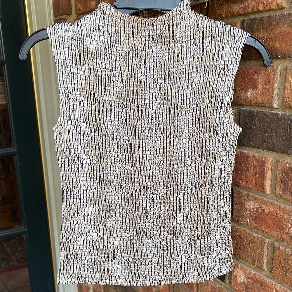 Petite Sophisticate Black and Gold Top